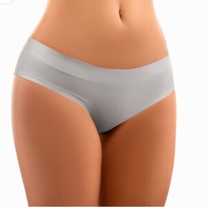 mememe Gray Seamless Hipster Panties Comfort
